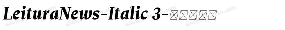 LeituraNews-Italic 3字体转换